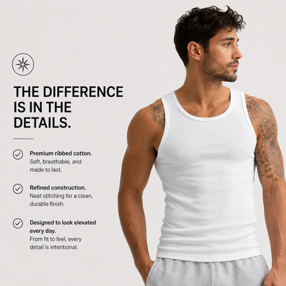 Helio | Premium Ultra-Soft Cotton Fitted Tanks