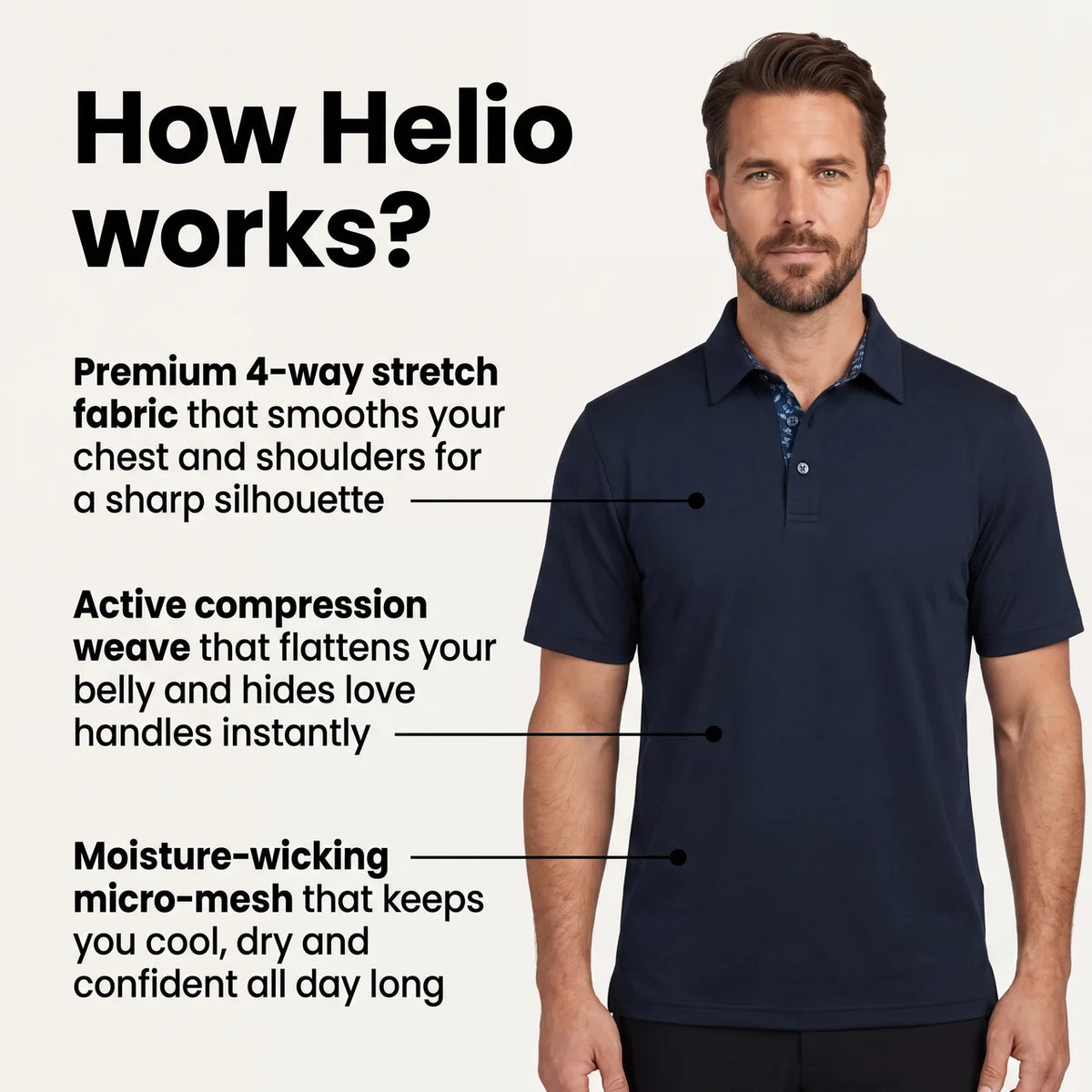 HELIO Men's Polo Shirts