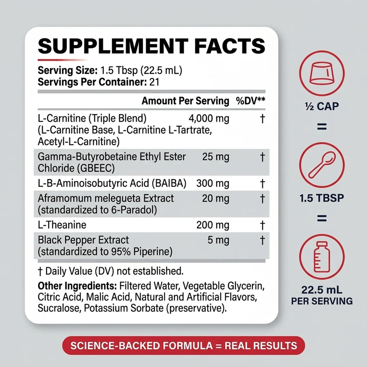 HELIO Liquid L-Carnitine 4000MG