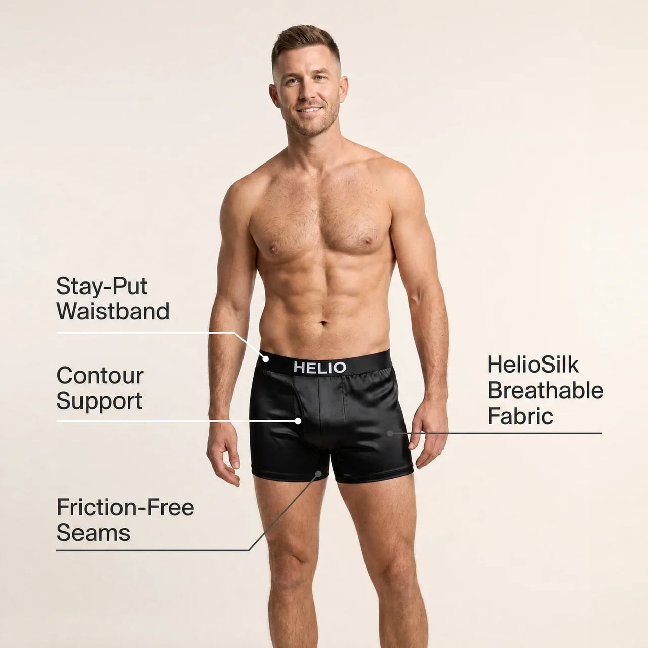 HELIO Silk Boxer | All-Day Comfort