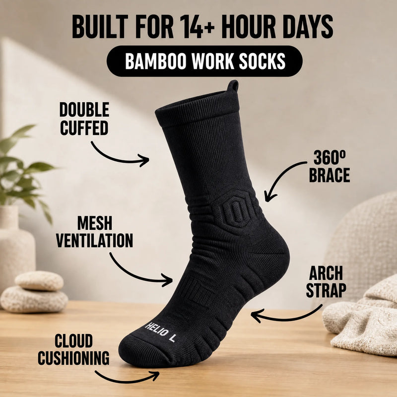 Bamboo Work Socks Helio